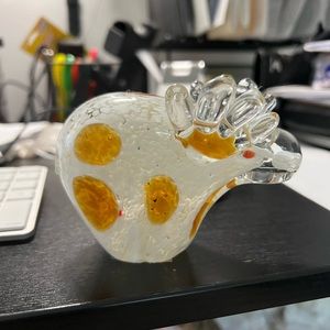 4x6 glass moss with white and yellow spots